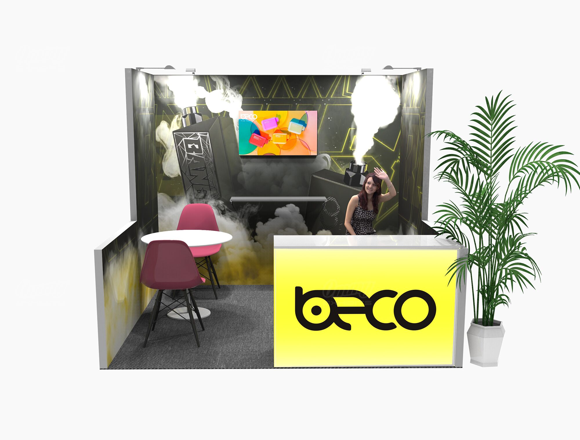 RLU1010-01 - 10'x10' Trade Show Booth Rental