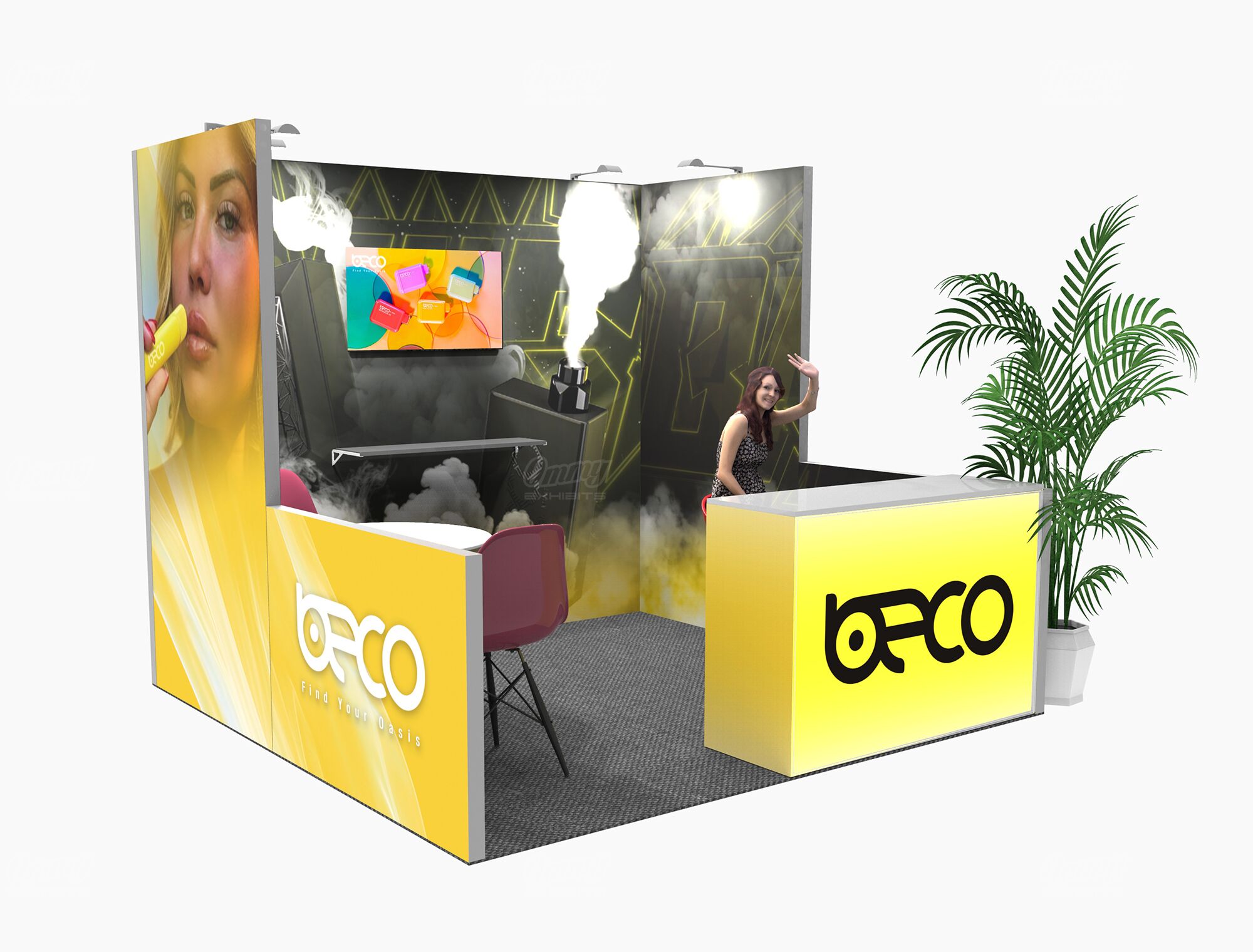 RLU1010-01 - 10'x10' Trade Show Booth Rental