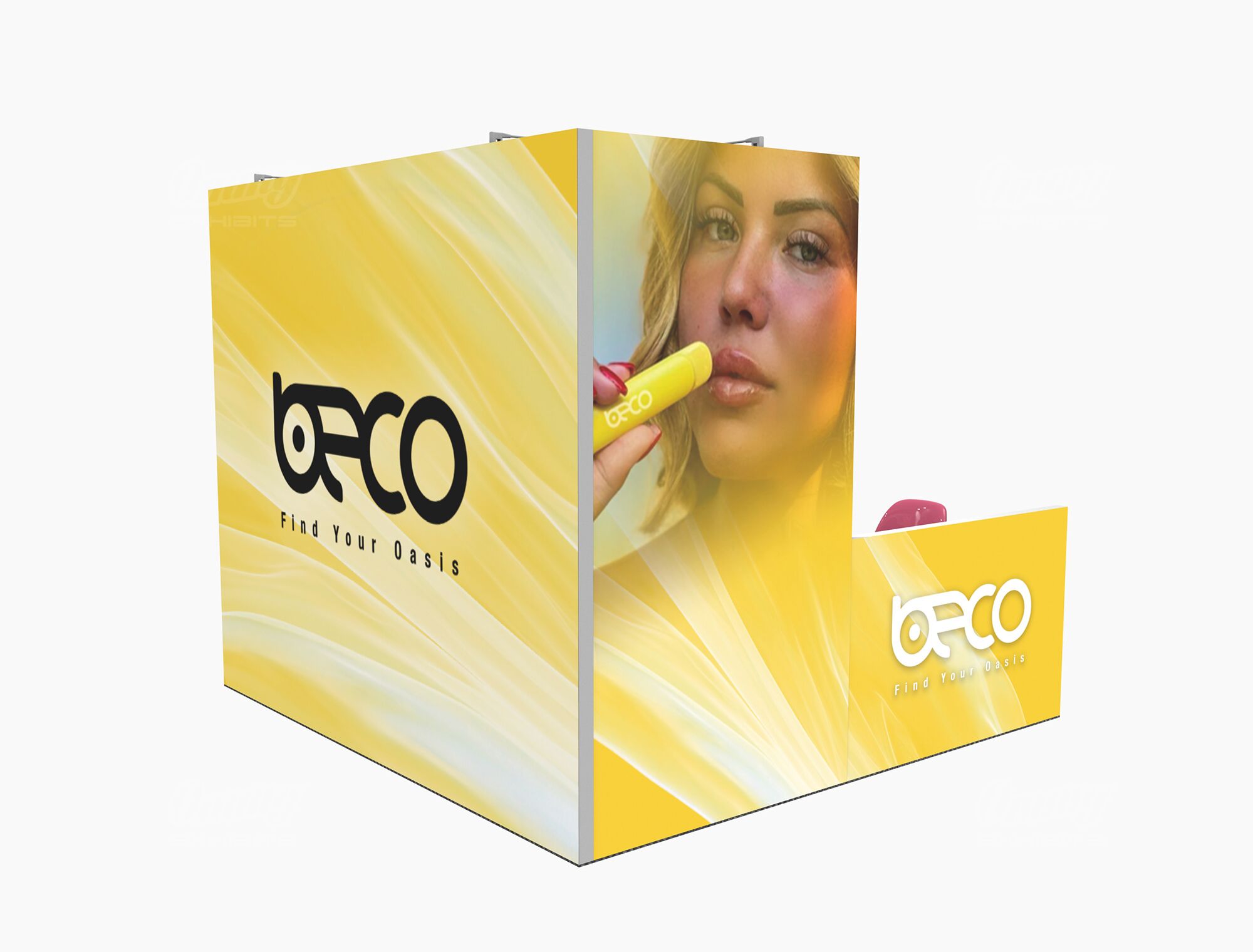 RLU1010-01 - 10'x10' Trade Show Booth Rental