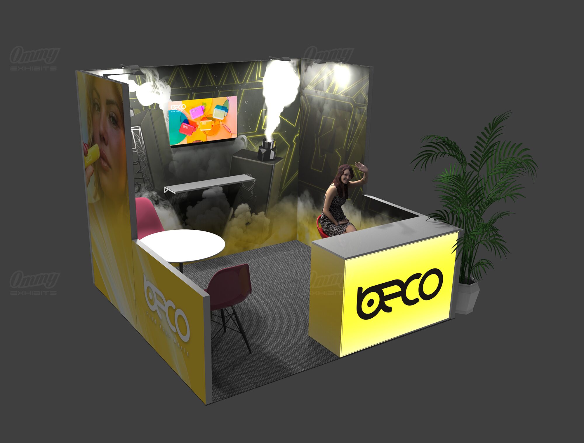 RLU1010-01 - 10'x10' Trade Show Booth Rental