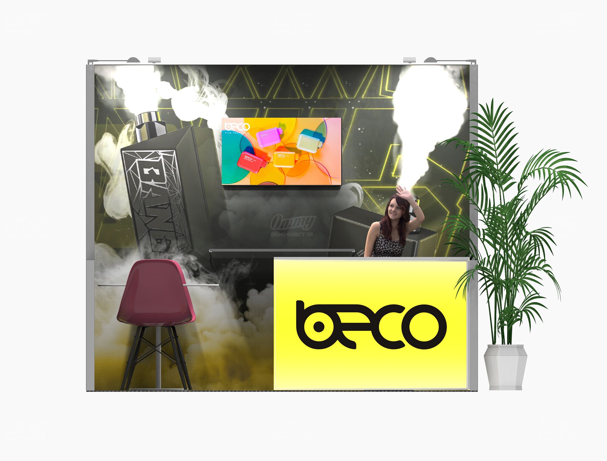 RLU1010-01 - 10'x10' Trade Show Booth Rental