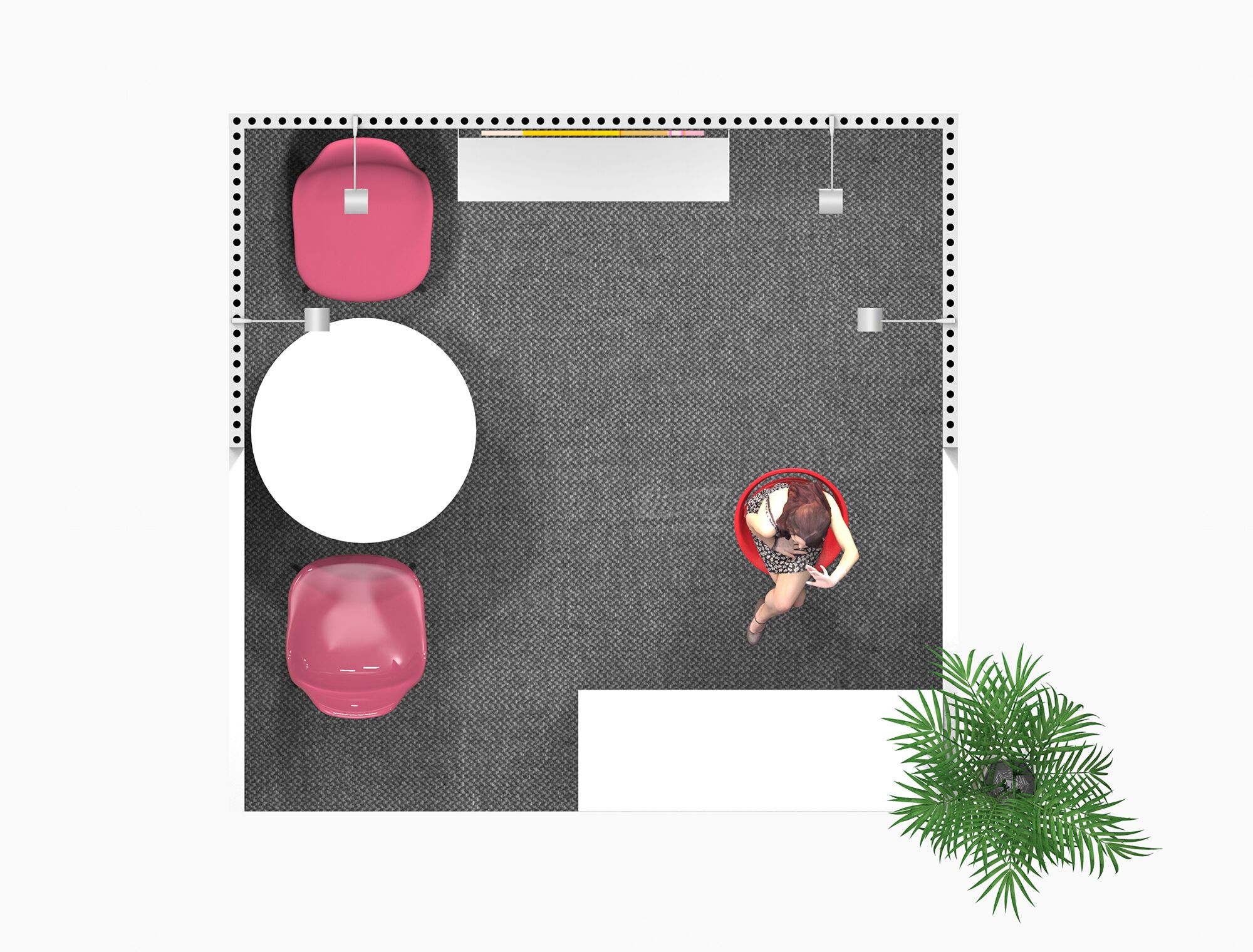 RLU1010-01 - 10'x10' Trade Show Booth Rental