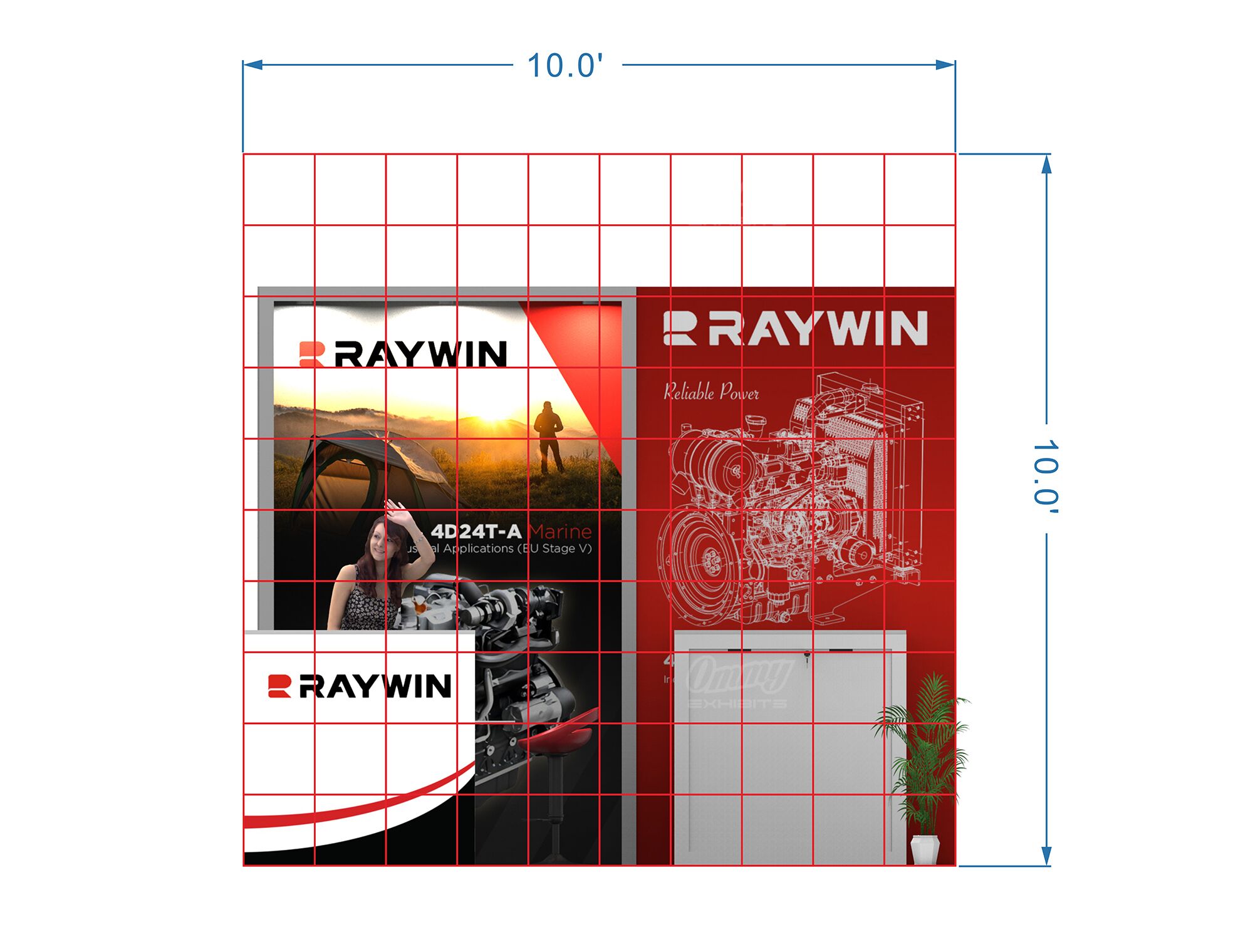 RLU1010-49 - 10'x10' Booth Rental