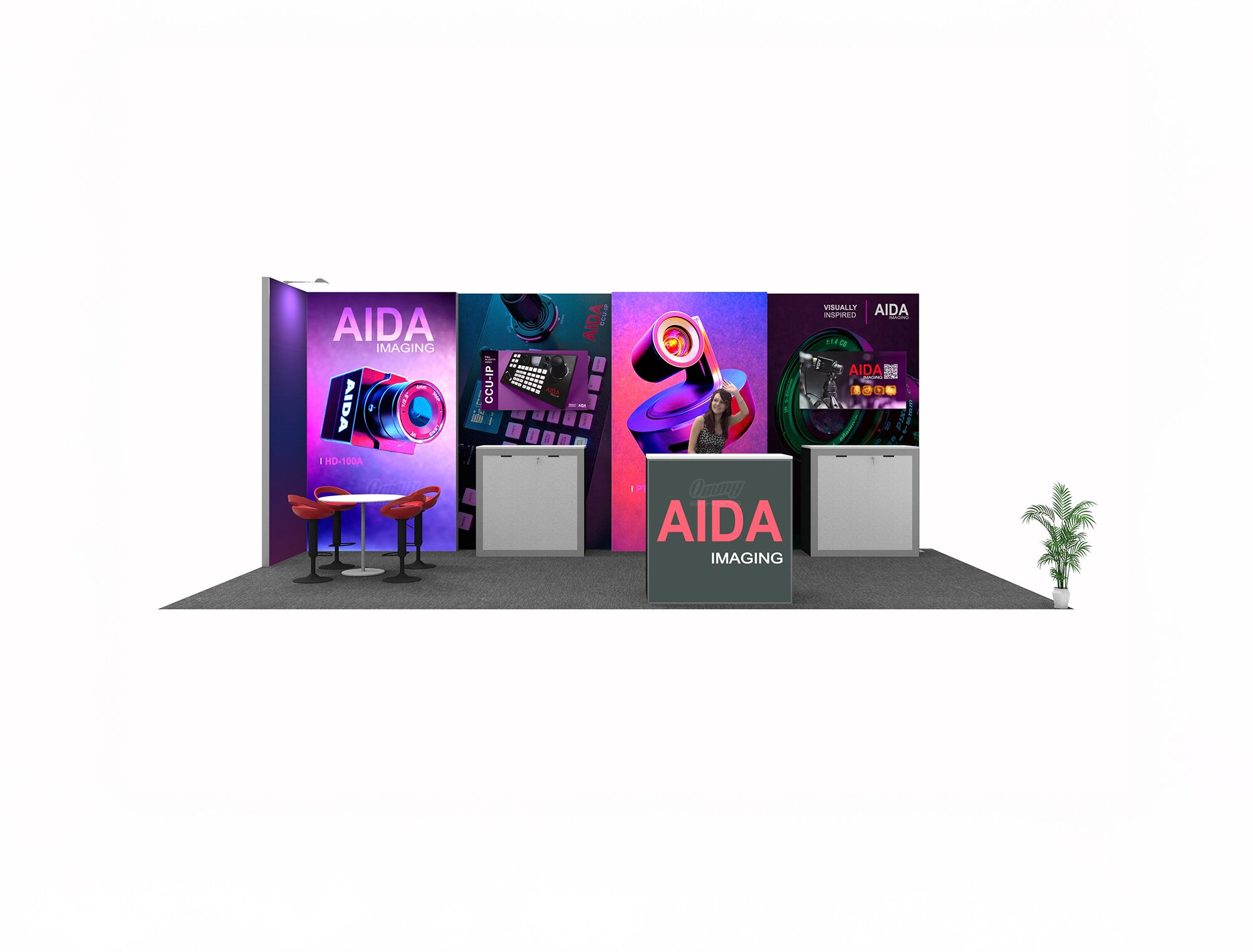 STL1020-01 - 10'x20' Trade Show Booth Rental