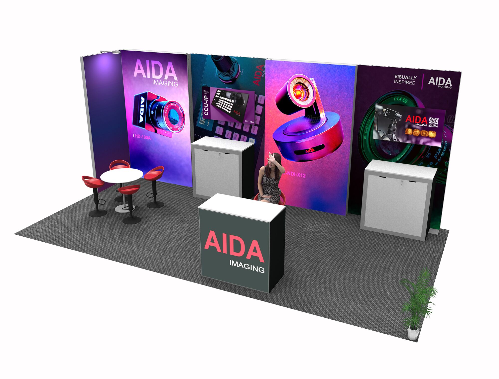 STL1020-01 - 10'x20' Trade Show Booth Rental