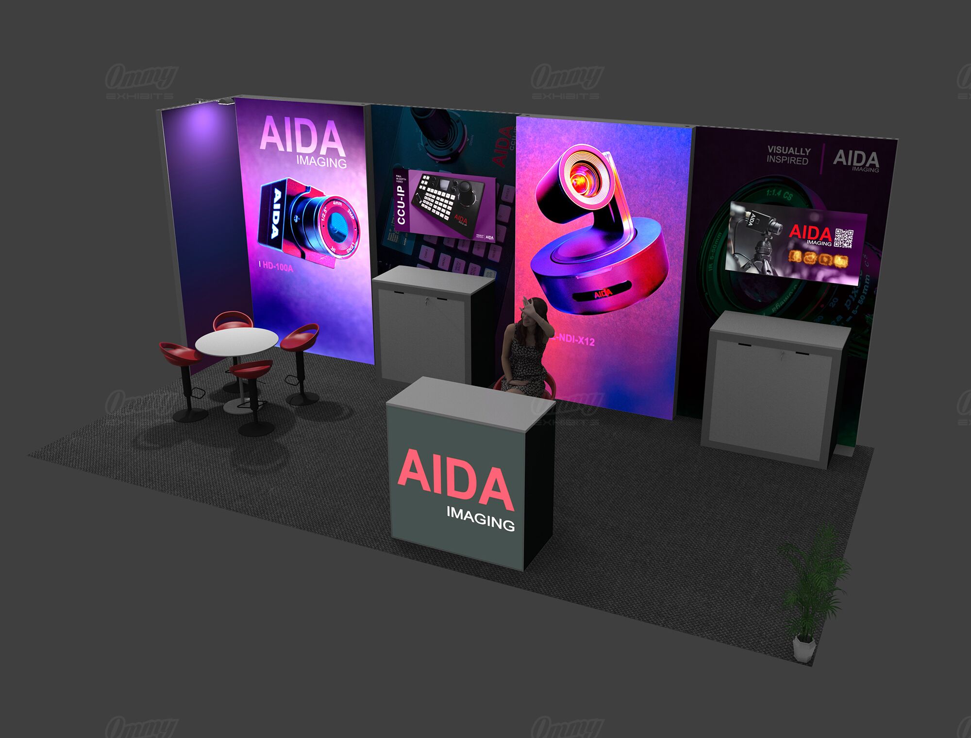 STL1020-01 - 10'x20' Trade Show Booth Rental