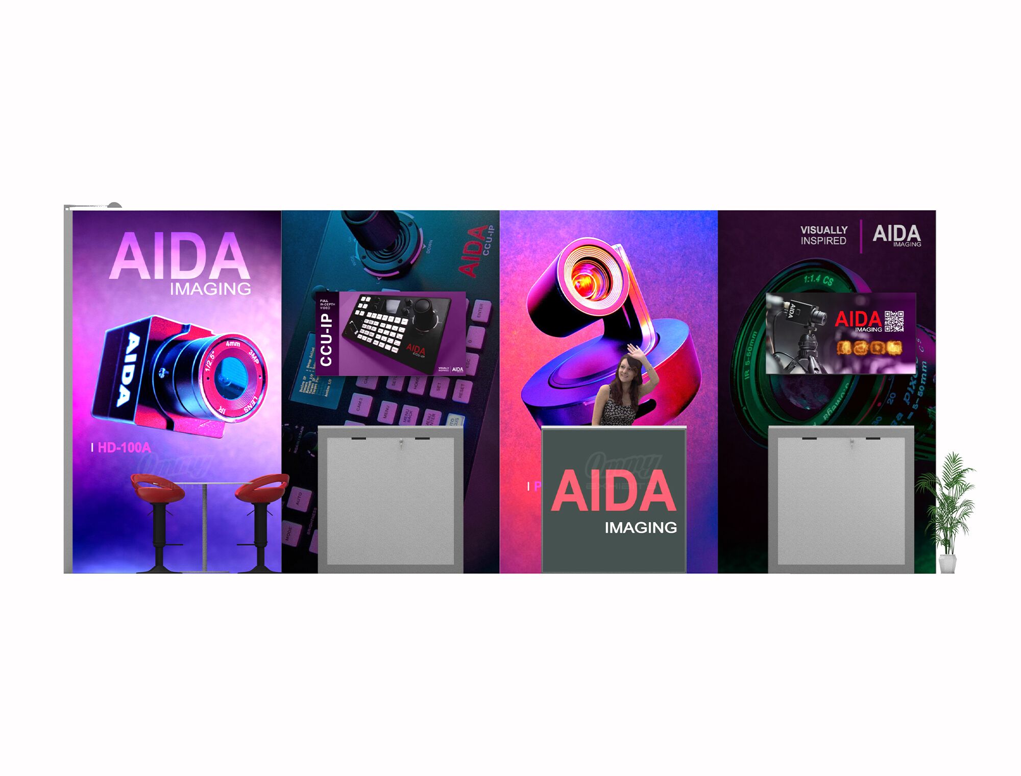 STL1020-01 - 10'x20' Trade Show Booth Rental