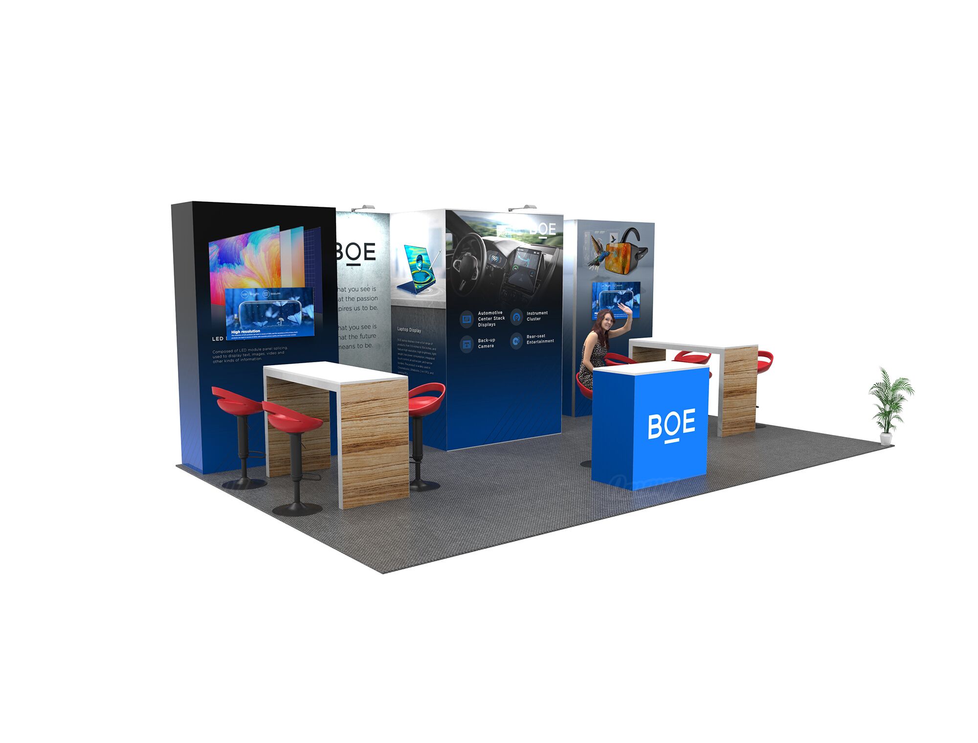 STL1020-02 - 10'x20' Trade Show Booth Rental