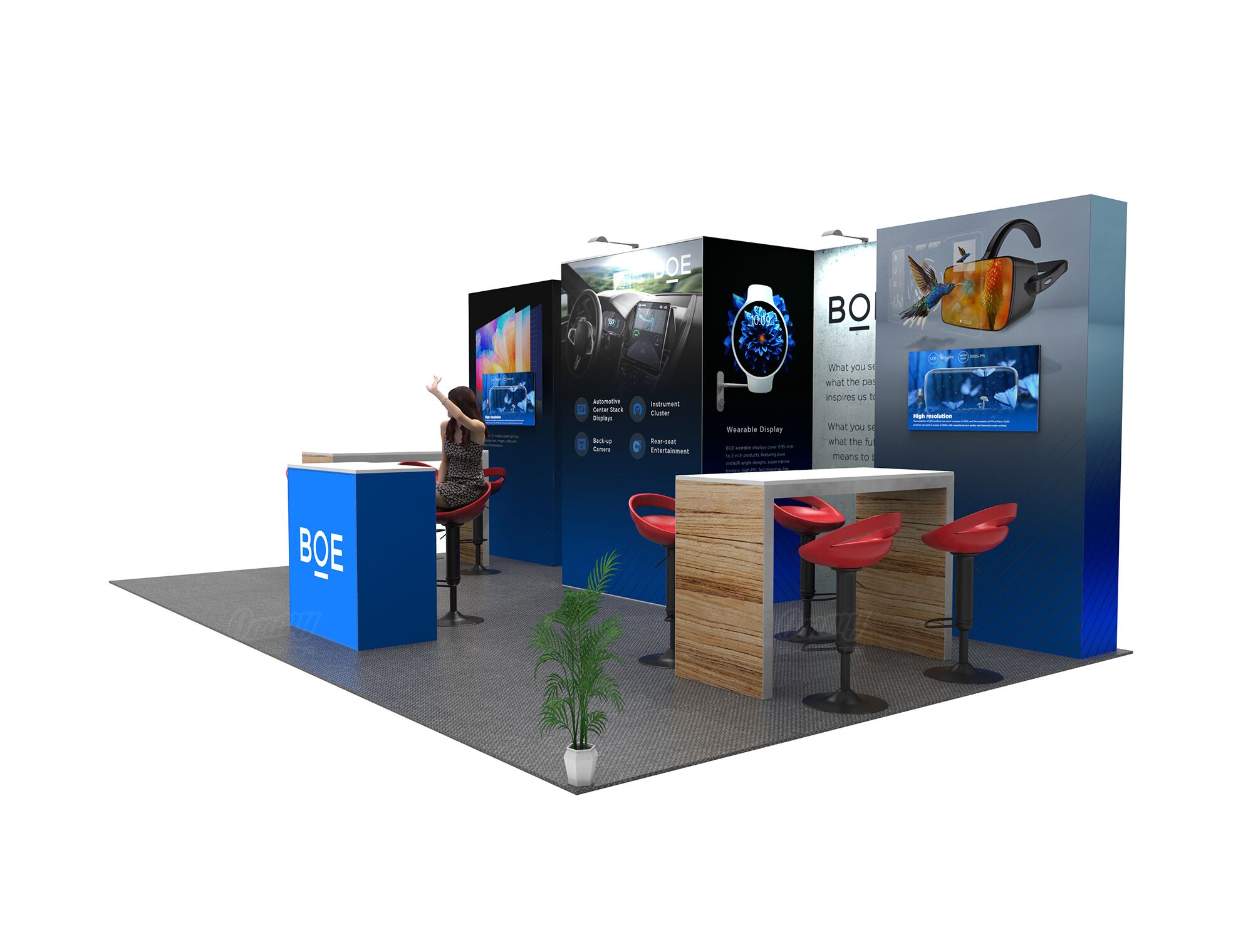 STL1020-02 - 10'x20' Trade Show Booth Rental