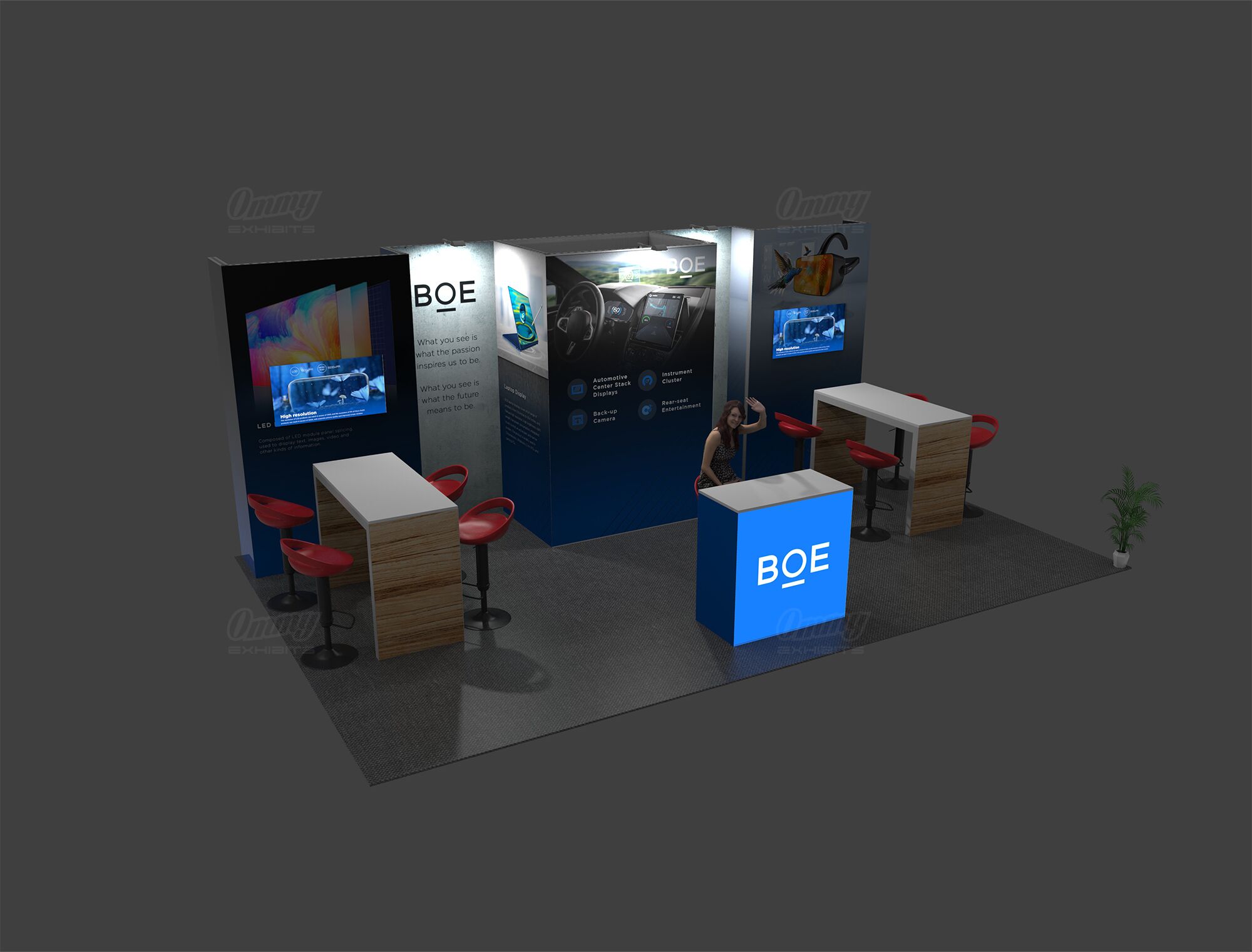 STL1020-02 - 10'x20' Trade Show Booth Rental