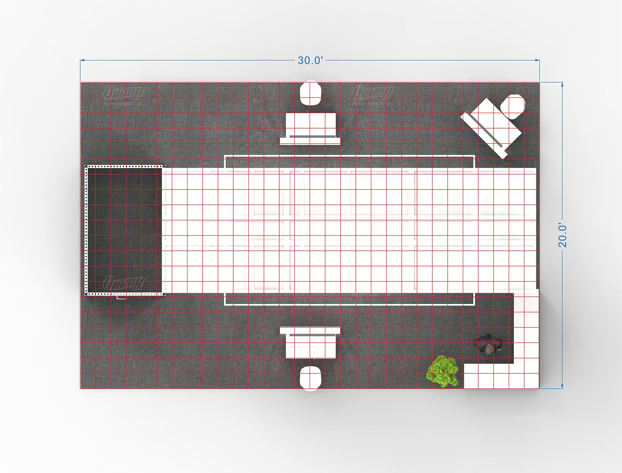 RLU2030-35 - 20'x30' Booth Rental