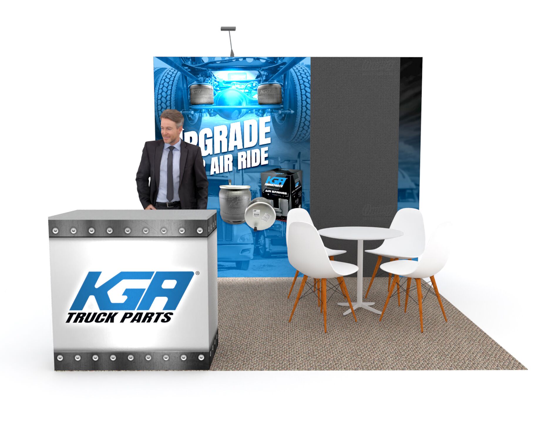 ROM1010-01 - 10' x 10' Booth Rental With LED Tiles