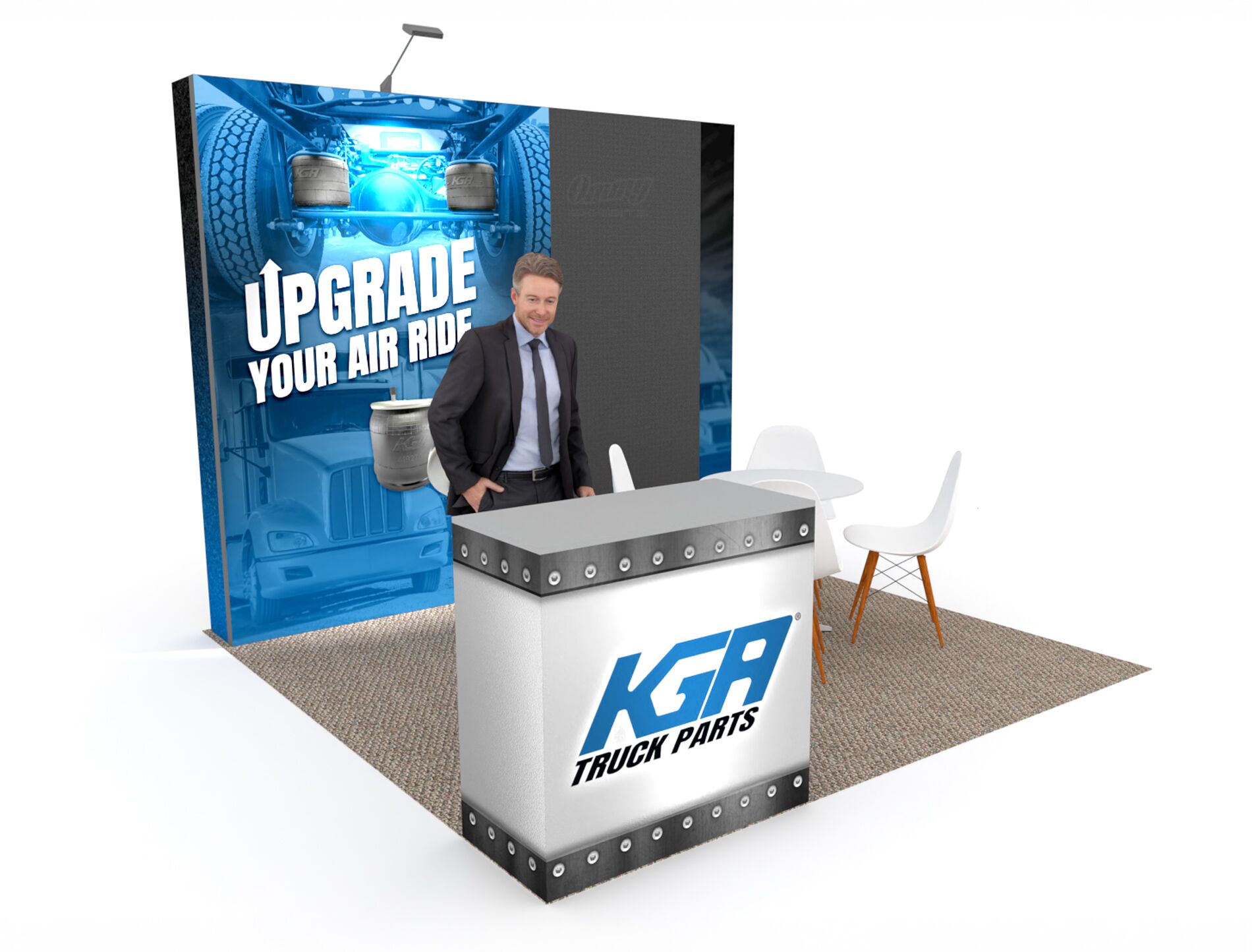 ROM1010-01 - 10' x 10' Booth Rental With LED Tiles