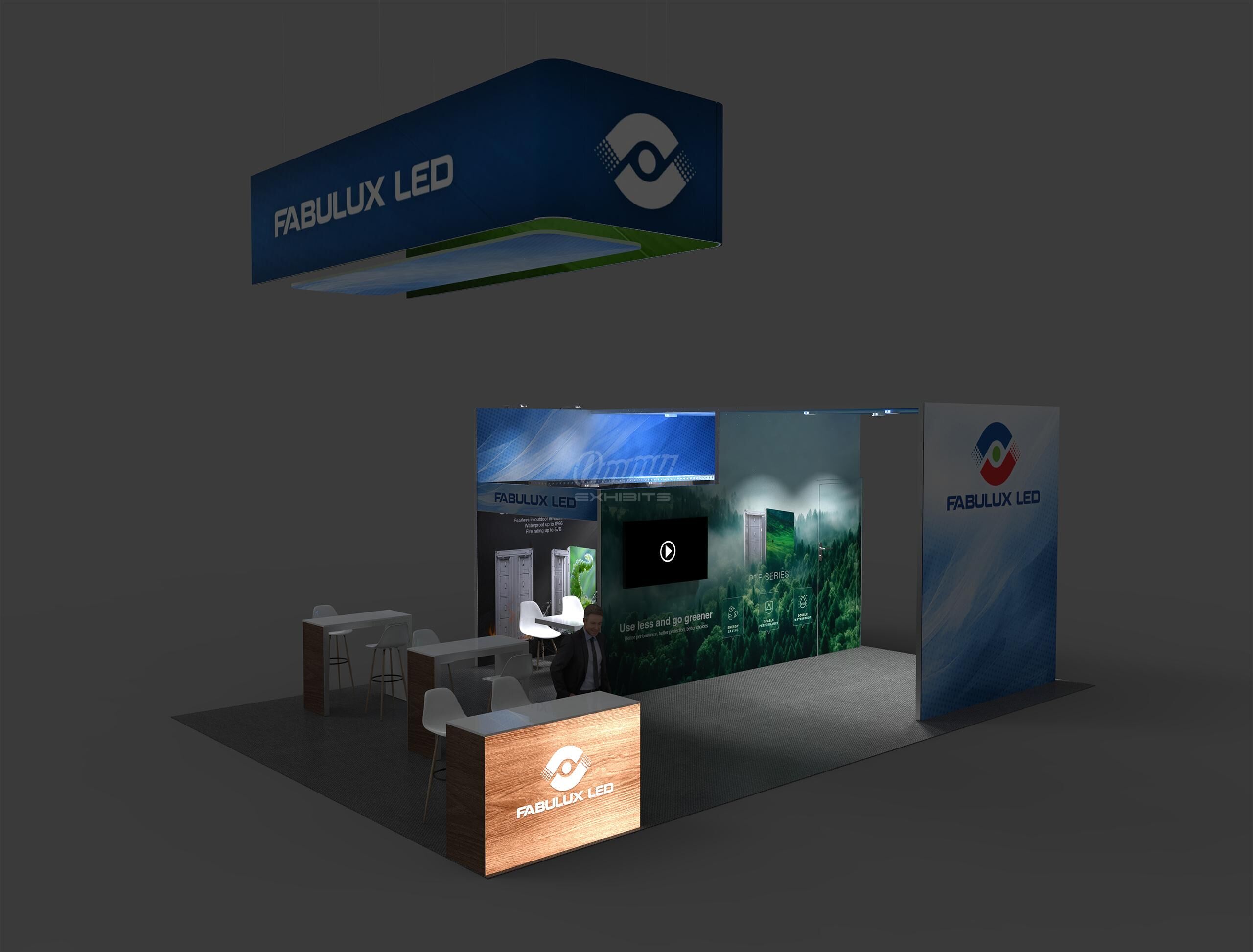 RLU2030-124 - 20'x30' Trade Show Booth Rental