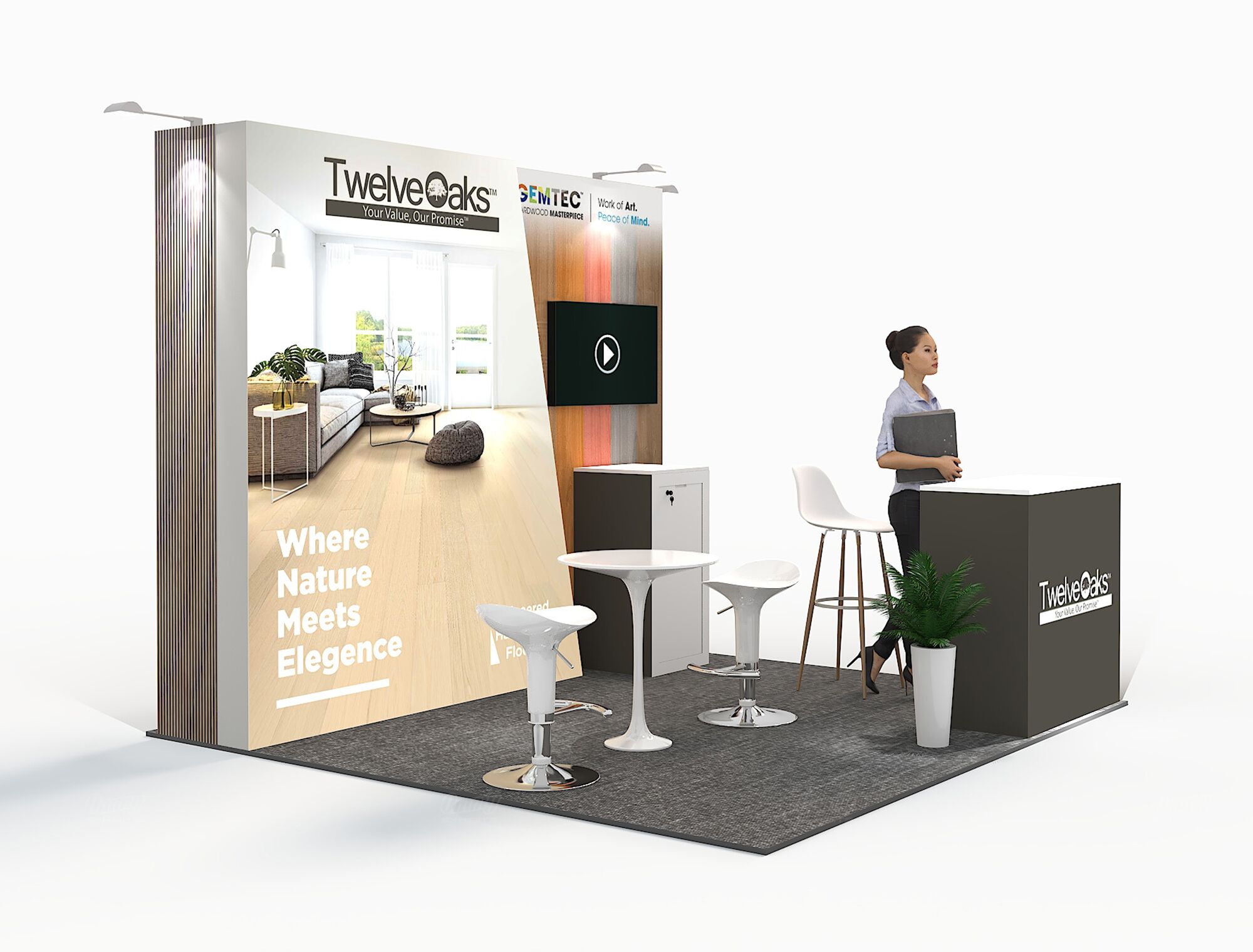 RLU1010-28 - 10'x10' Booth Rental