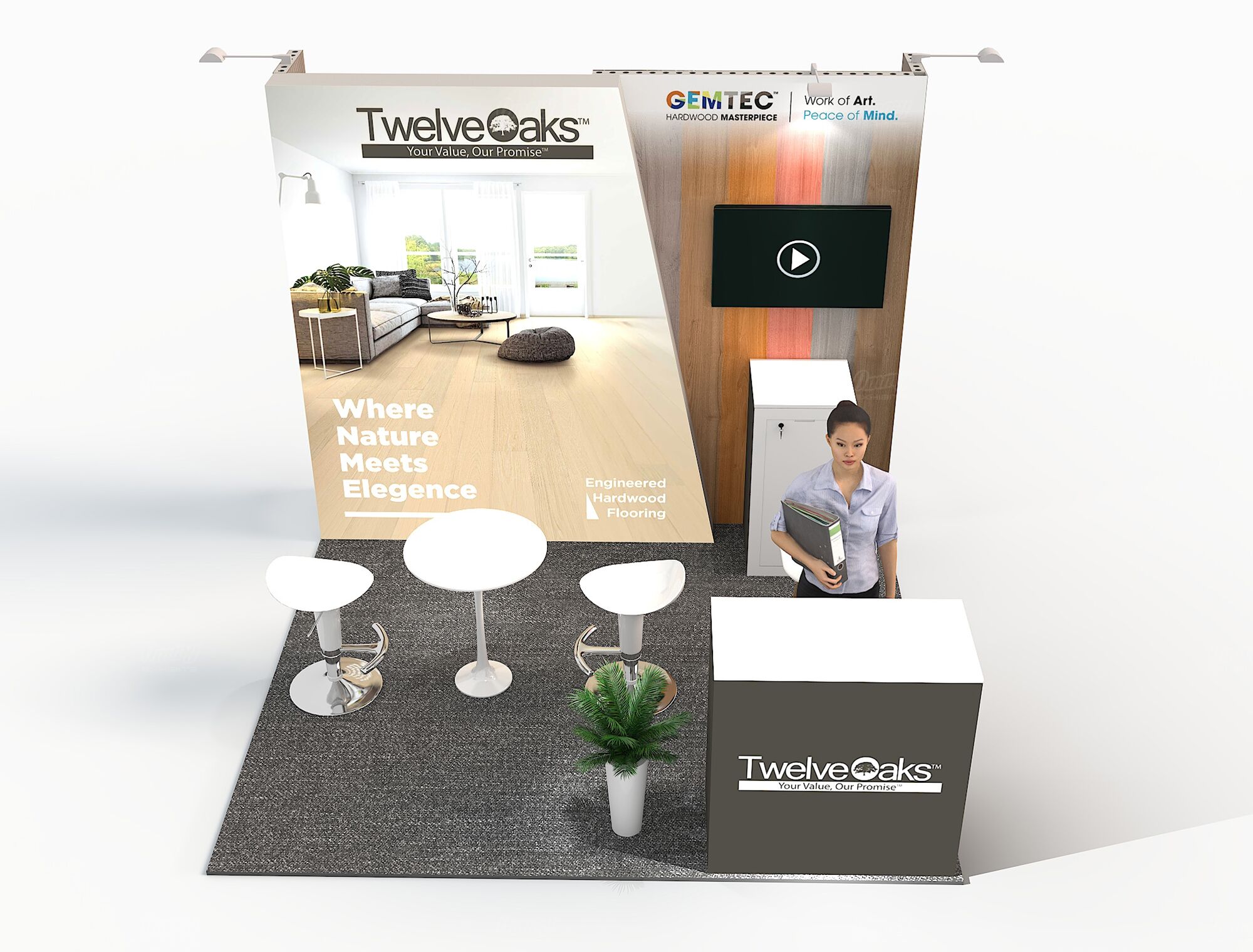 RLU1010-28 - 10'x10' Booth Rental