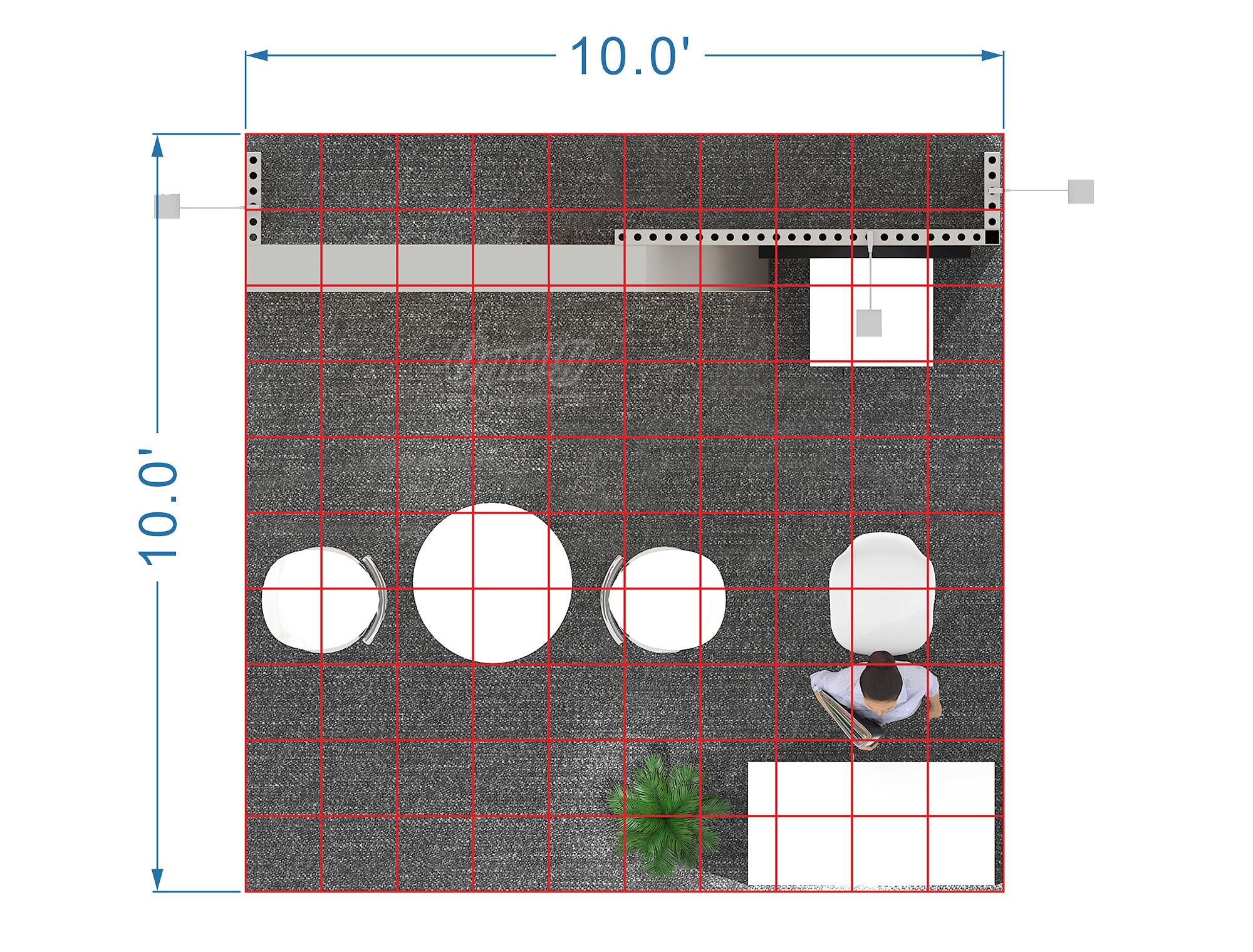 RLU1010-28 - 10'x10' Booth Rental